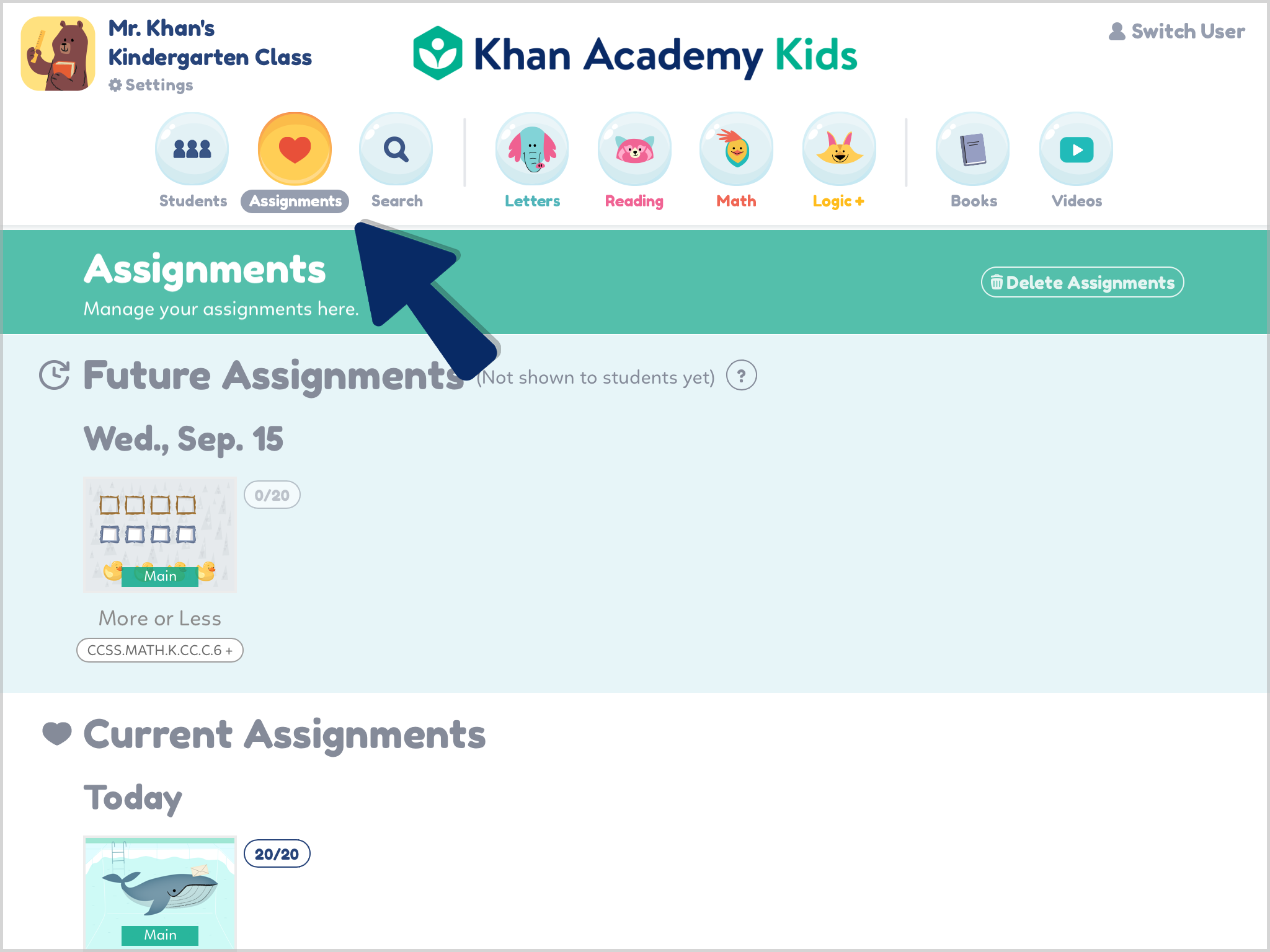 assignments khan academy